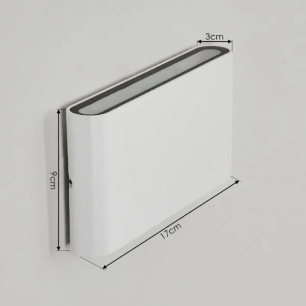 hofstein Applique murale d'extérieur Tammisaari LED Transparent, Blanc, 1 lumière* Lampes Modernes
