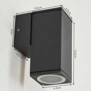 hofstein Applique murale d'extérieur Fletcher Anthracite, 1 lumière* Lampes Modernes