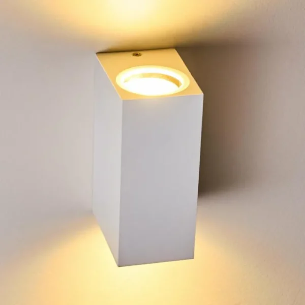 hofstein Applique murale d'extérieur Nordborg LED Blanc, 2 lumières* Lampes Modernes