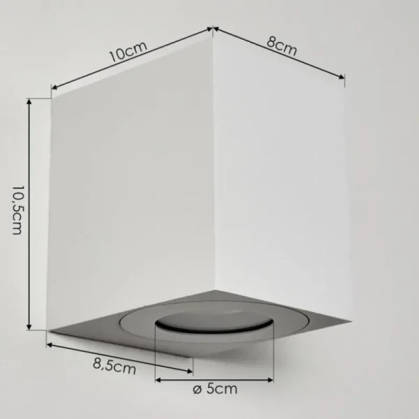 hofstein Applique murale d'extérieur Mora LED Blanc, 2 lumières* Lampes Modernes