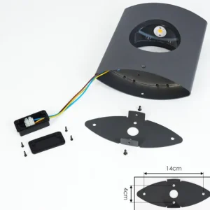 hofstein Applique murale d'extérieur Lémettou LED Anthracite, Blanc, 1 lumière* Lampes Modernes