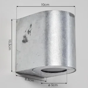 hofstein Applique murale d'extérieur Mora LED Nickel mat, 2 lumières* Lampes Modernes