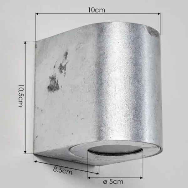 hofstein Applique murale d'extérieur Mora LED Nickel mat, 2 lumières* Lampes Modernes
