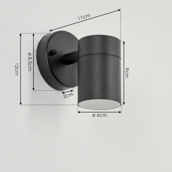 hofstein Applique murale d'extérieur Corneda Noir, 1 lumière* Lampes Modernes