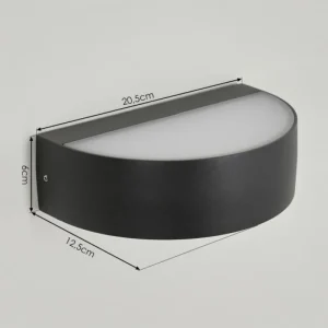 hofstein Applique murale d'extérieur Fletcher LED Anthracite, 2 lumières* Lampes Modernes