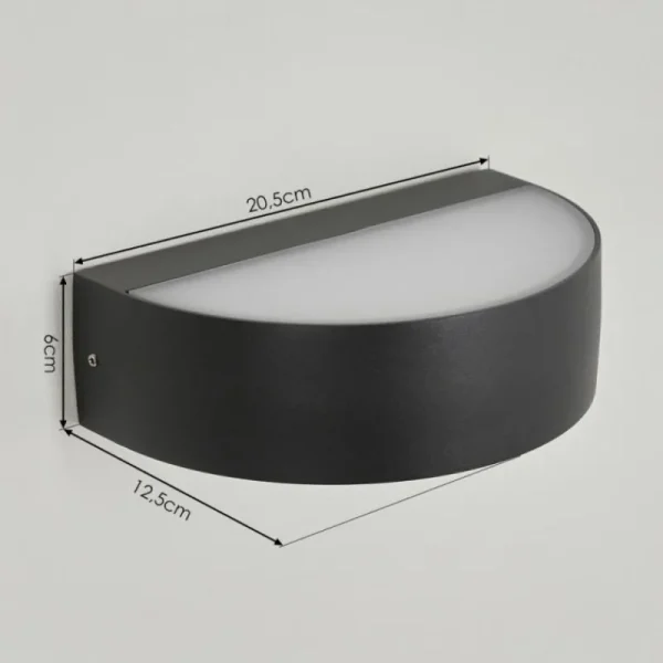 hofstein Applique murale d'extérieur Fletcher LED Anthracite, 2 lumières* Lampes Modernes