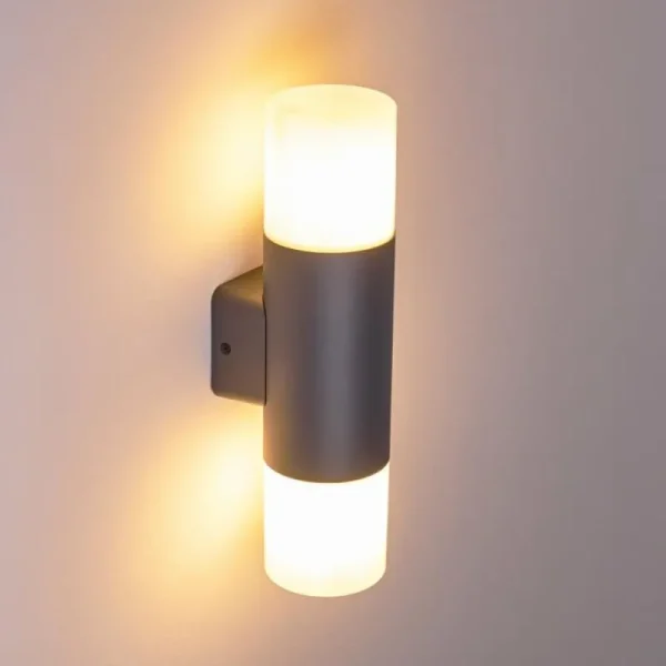 hofstein Applique murale d'extérieur Schafhaus Anthracite, 2 lumières* Lampes Modernes