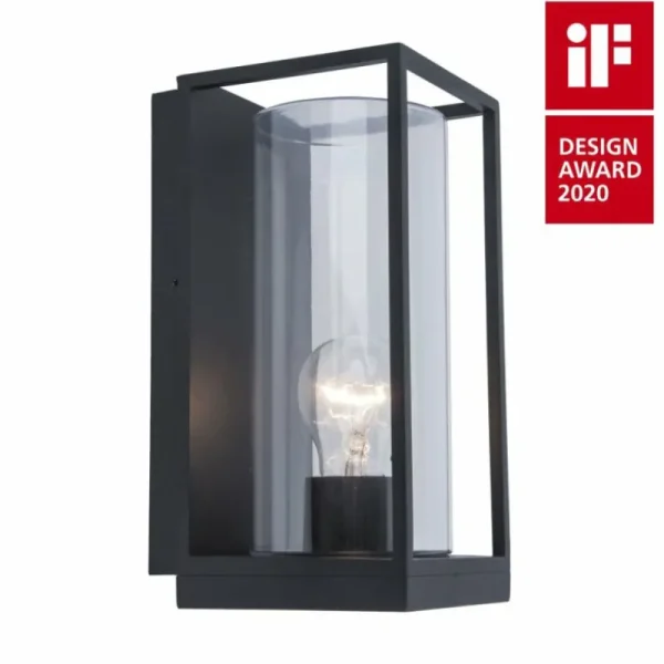 Luminaires Lutec Applique murale d'extérieur Lutec Flair Anthracite, 1 lumière* Lampes En Verre