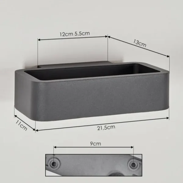 hofstein Applique murale d'extérieur Ekevik LED Anthracite, 1 lumière* Lampes Modernes