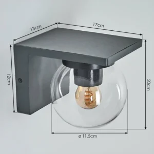 hofstein Applique murale d'extérieur Aquin Anthracite, 1 lumière* Lampes Modernes