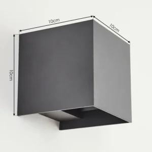 hofstein Applique murale d'extérieur Anobra LED Anthracite, Blanc, 1 lumière* Lampes Modernes