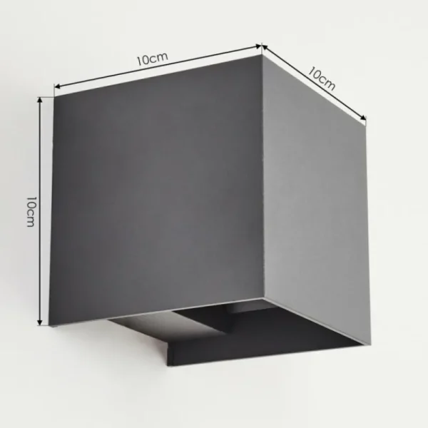 hofstein Applique murale d'extérieur Anobra LED Anthracite, Blanc, 1 lumière* Lampes Modernes