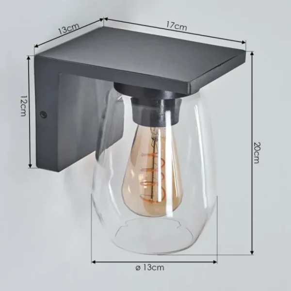 hofstein Applique murale d'extérieur Aquin Anthracite, 1 lumière* Lampes Modernes