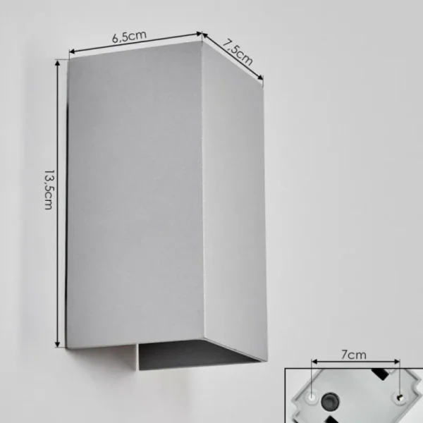 hofstein Applique murale d'extérieur Tamarin LED Gris, 1 lumière* Lampes Modernes