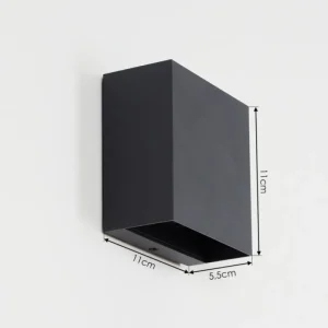 hofstein Applique murale d'extérieur Spidern LED Anthracite, 1 lumière* Lampes Modernes