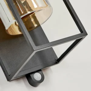hofstein Applique murale d'extérieur Palanga LED Noir, 1 lumière, Détecteur de mouvement* Lampes Modernes