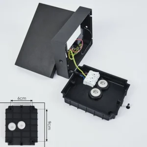 hofstein Applique murale d'extérieur Lyckan LED Noir, 1 lumière, Détecteur de mouvement* Lampes Modernes