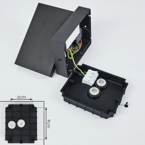 hofstein Applique murale d'extérieur Lyckan LED Noir, 1 lumière, Détecteur de mouvement* Lampes Modernes