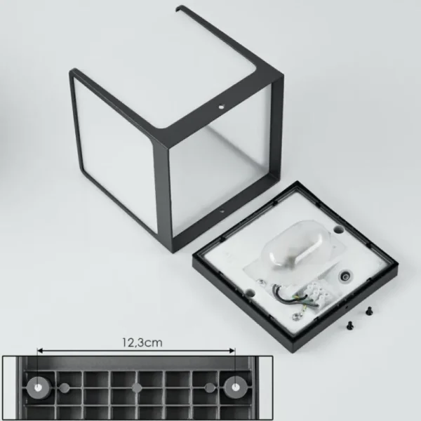 hofstein Applique murale d'extérieur Burseryd LED Anthracite, 1 lumière* Lampes Modernes