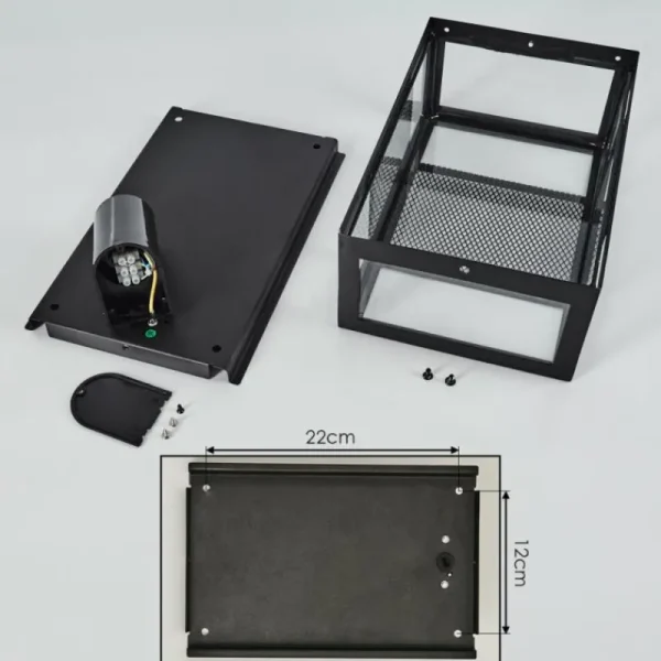 hofstein Applique murale d'extérieur Nelgen Noir, 1 lumière* Lampes Modernes