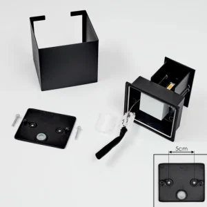 hofstein Applique murale d'extérieur Everton LED Noir, 2 lumières* Lampes Modernes