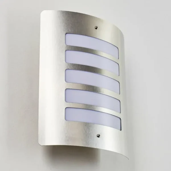 hofstein Applique murale d'extérieur Alslev Acier inoxydable, 1 lumière* Lampes Modernes