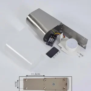 hofstein Applique murale d'extérieur Busalla LED Nickel mat, 1 lumière* Lampes Modernes