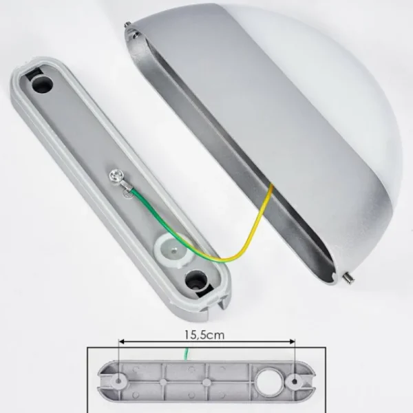 hofstein Applique murale d'extérieur Arvier LED Gris, 1 lumière* Lampes Modernes