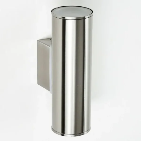 hofstein Applique murale d'extérieur Brachy LED Acier inoxydable, 2 lumières* Lampes Modernes