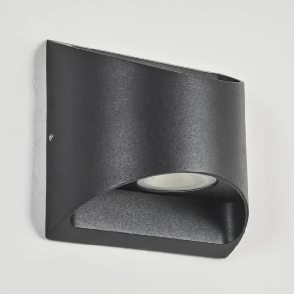 hofstein Applique murale d'extérieur Suriyaco LED Noir, 2 lumières* Lampes Modernes