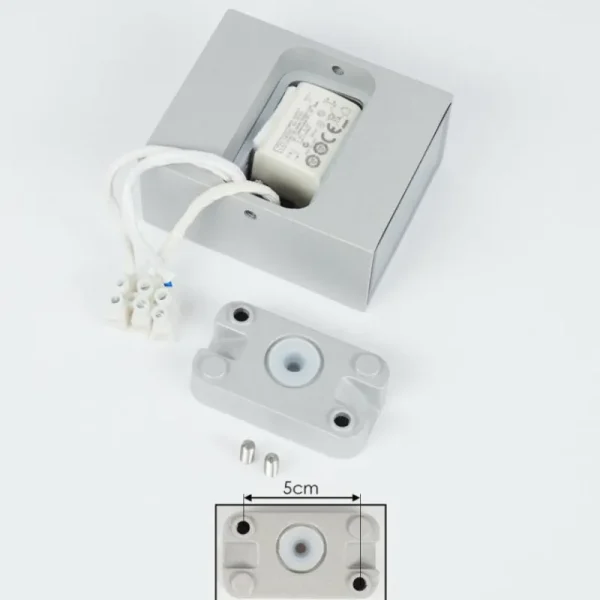 hofstein Applique murale d'extérieur Casmilo LED Argenté, 2 lumières* Lampes Modernes