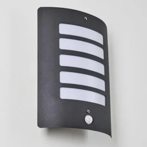 hofstein Applique murale d'extérieur Alslev Anthracite, 1 lumière, Détecteur de mouvement* Lampes Modernes