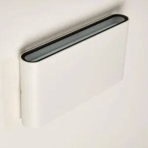 hofstein Applique murale d'extérieur Marsh LED Blanc, 2 lumières* Lampes Modernes