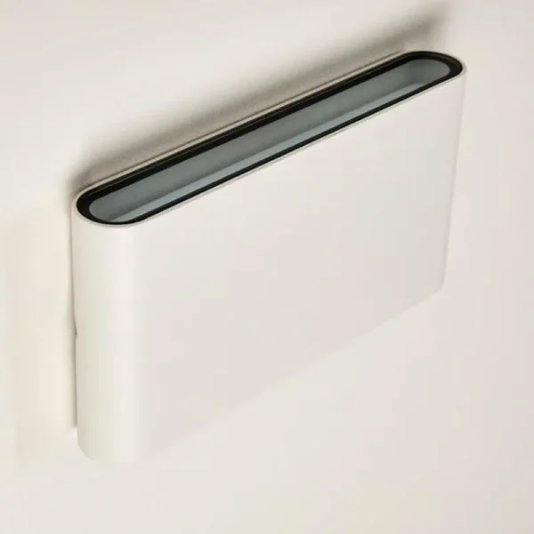 hofstein Applique murale d'extérieur Marsh LED Blanc, 2 lumières* Lampes Modernes