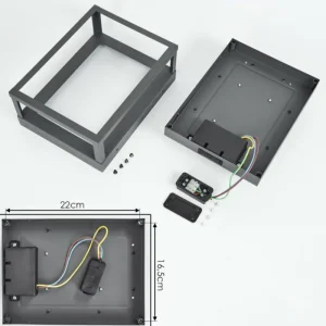 hofstein Applique murale d'extérieur Nonza LED Anthracite, 1 lumière* Lampes Modernes