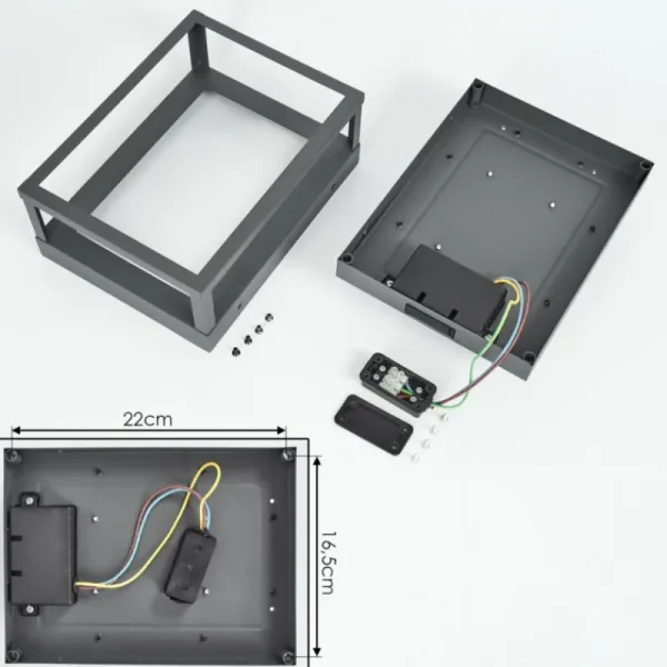 hofstein Applique murale d'extérieur Nonza LED Anthracite, 1 lumière* Lampes Modernes