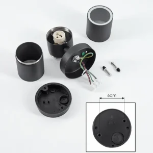 hofstein Applique murale d'extérieur Koila Noir, 2 lumières* Lampes Modernes