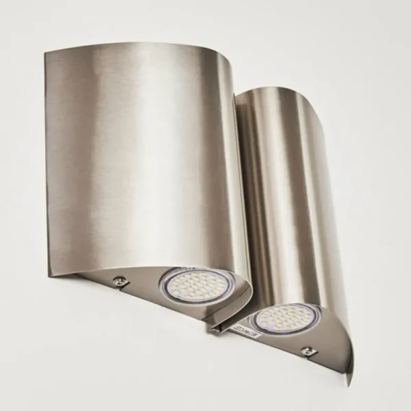 hofstein Applique murale d'extérieur Cornus LED Acier inoxydable, 4 lumières* Lampes Modernes