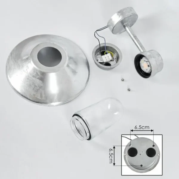 hofstein Applique murale d'extérieur Pumiri LED Zingué, 1 lumière* Lampes Modernes