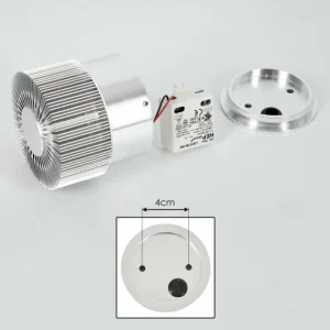 hofstein Applique murale d'extérieur Vilches LED Aluminium, Argenté, 1 lumière* Lampes Modernes
