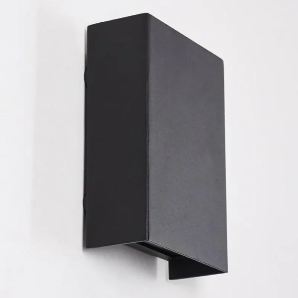 hofstein Applique murale d'extérieur Benin LED Noir, 2 lumières* Lampes Modernes