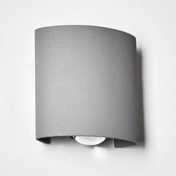 hofstein Applique murale d'extérieur Abaiang LED Gris, 1 lumière* Lampes Modernes