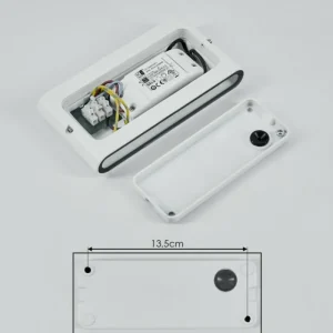 hofstein Applique murale d'extérieur Tammisaari LED Transparent, Blanc, 1 lumière* Lampes Modernes