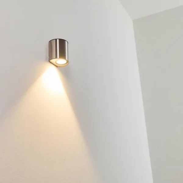 hofstein Applique murale d'extérieur Vano LED Acier inoxydable, 1 lumière* Lampes Modernes