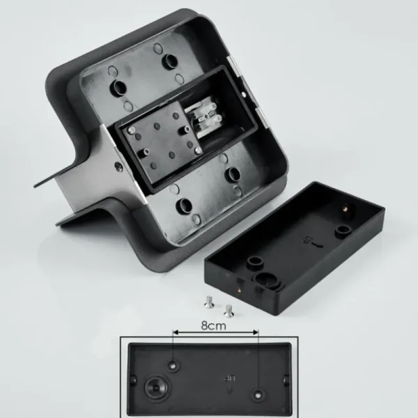 hofstein Applique murale d'extérieur Blanchard LED Nickel mat, Noir, 1 lumière* Lampes Modernes