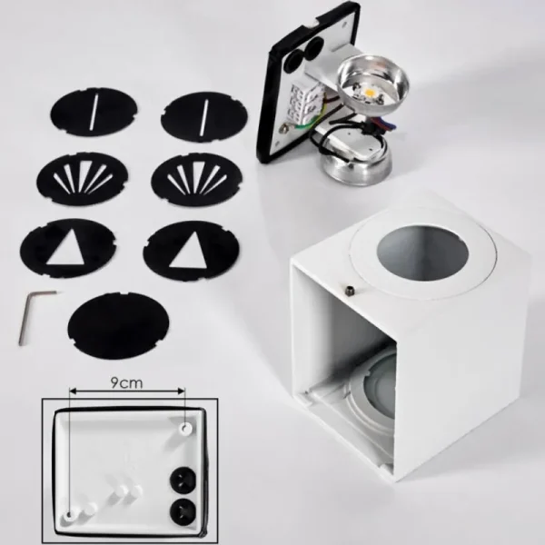 hofstein Applique murale d'extérieur Mora LED Blanc, 2 lumières* Lampes Modernes