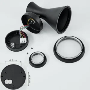 hofstein Applique murale d'extérieur Verberie Noir, 2 lumières* Lampes Modernes