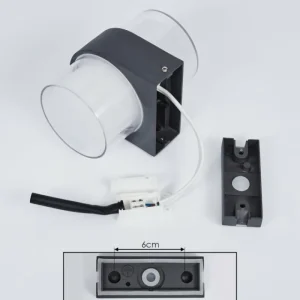 hofstein Applique murale d'extérieur Cesta LED Noir, 2 lumières* Lampes Modernes
