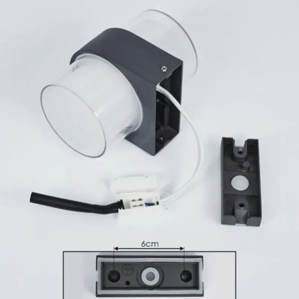 hofstein Applique murale d'extérieur Cesta LED Noir, 2 lumières* Lampes Modernes
