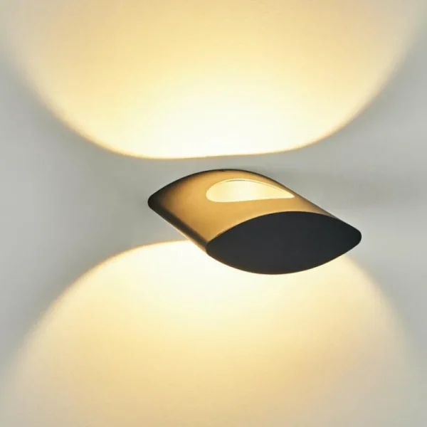 hofstein Applique murale d'extérieur Lémettou LED Anthracite, Blanc, 1 lumière* Lampes Modernes